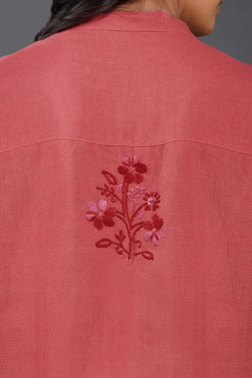 Phae Vida Coral Red Dress - Image 5