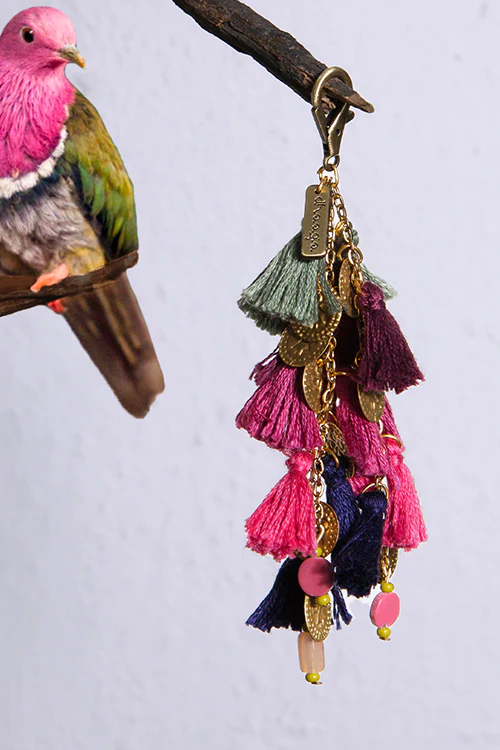 Dhaaga Pink Fruit Dove Keycharm - Image 3