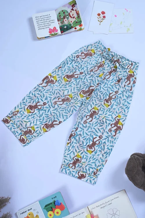 Poddar Exports Monkey Kids Cotton Night Suit Set - Image 3