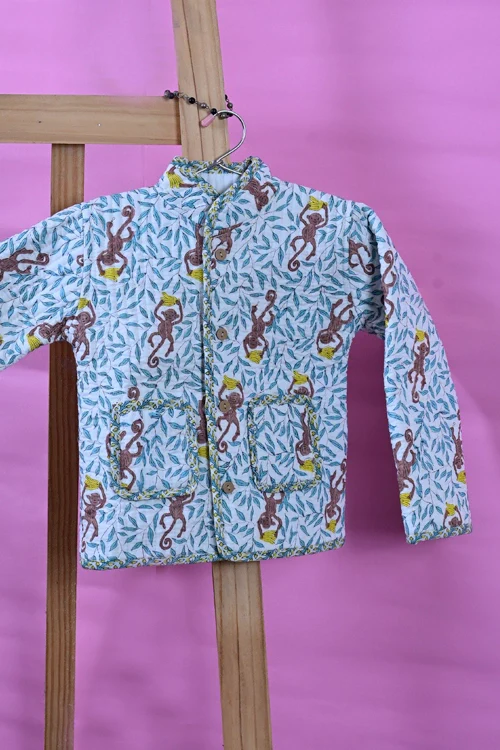 Poddar Exports Monkey Kids Quilted Jacket - Image 3