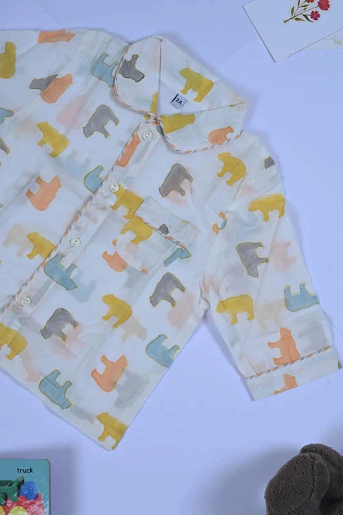 Poddar Exports Panda Kids Cotton Night Suit Set - Image 2