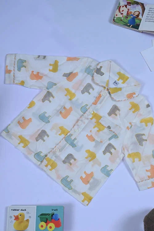 Poddar Exports Panda Kids Cotton Night Suit Set - Image 3