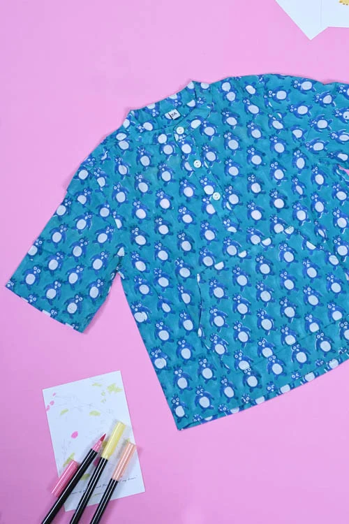 Poddar Exports Penguin Kids Cotton Night Suit Set - Image 2