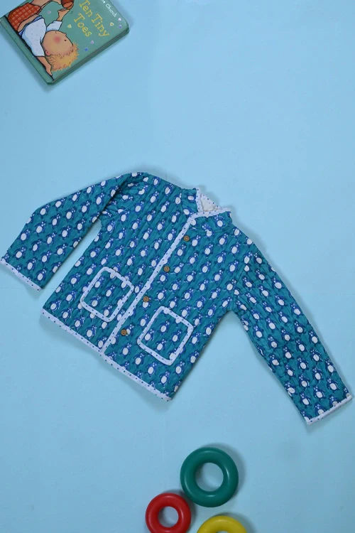 Poddar Exports Penguin Kids Quilted Jacket - Image 3