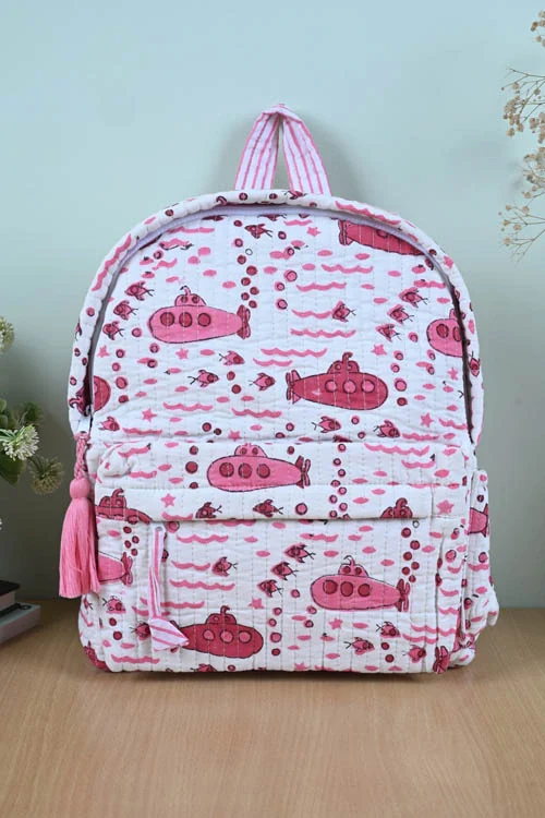 Poddar Exports Pink Submarine Backpack