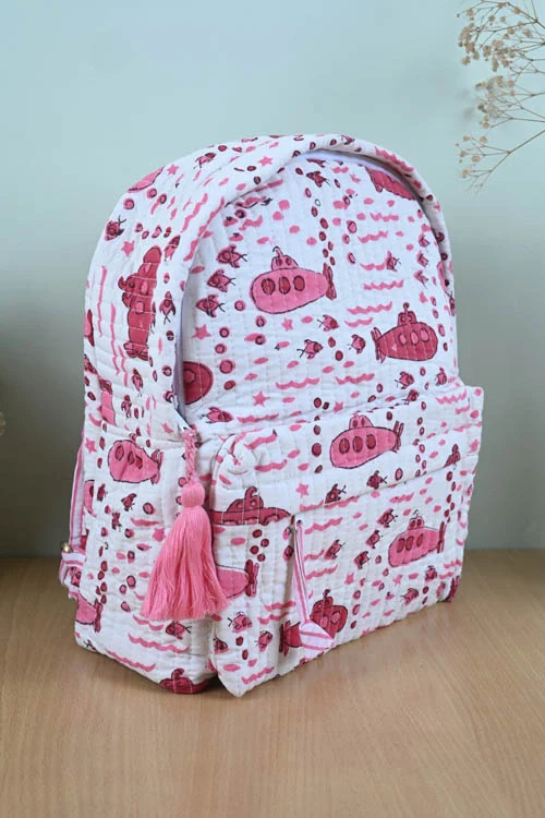 Poddar Exports Pink Submarine Backpack - Image 2