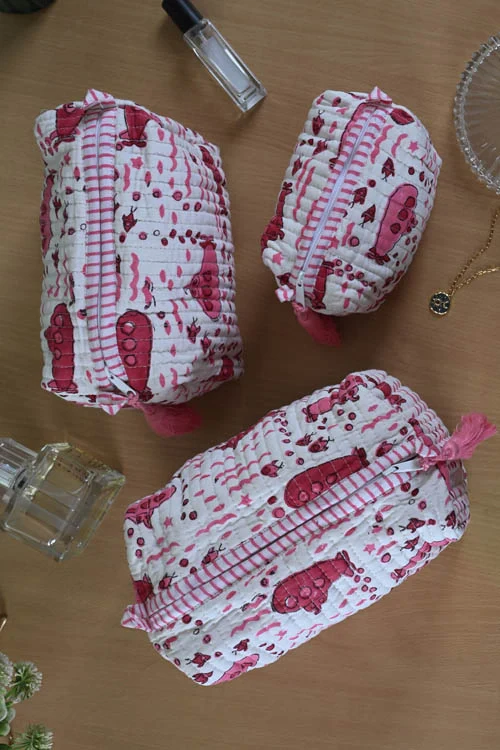 Poddar Exports Pink Submarine Multi Purpose Pouch - Image 4
