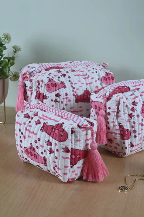 Poddar Exports Pink Submarine Multi Purpose Pouch - Image 5