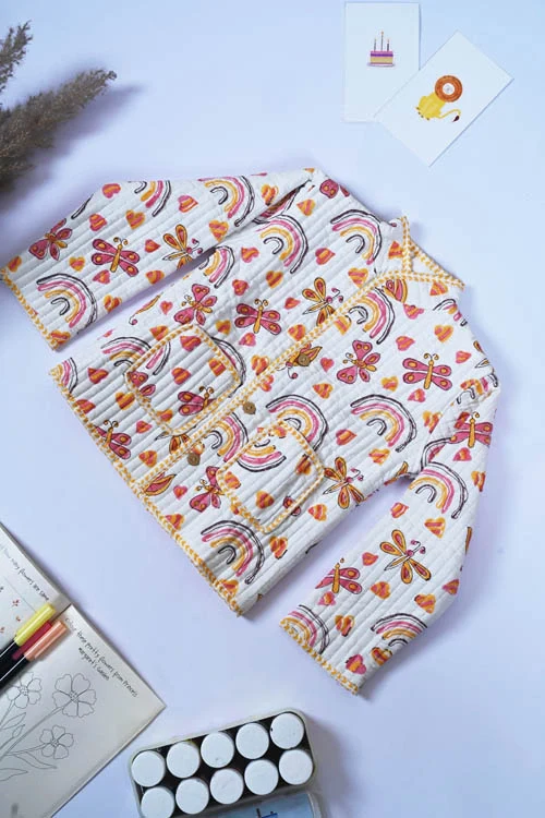 Poddar Exports Rainbow Kids Quilted Jacket - Image 5