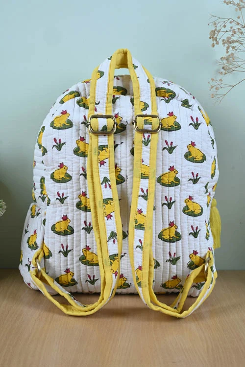 Poddar Exports Yellow Frog Backpack - Image 5