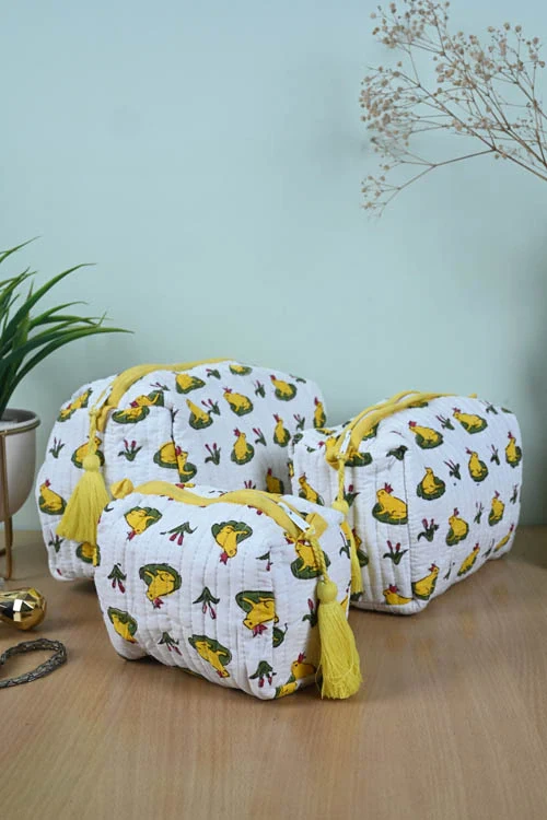 Poddar Exports Yellow Frog Multi Purpose Pouch - Image 5