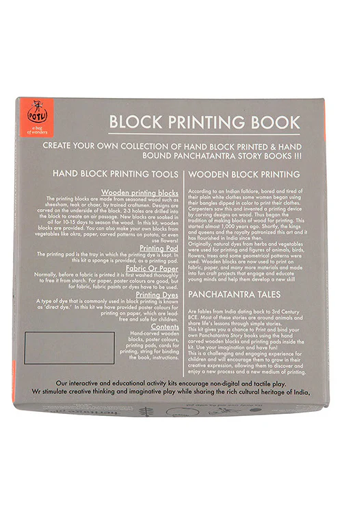 Potli DIY Panchatantra Block Print Kit - Jackal and The Drum - Image 3