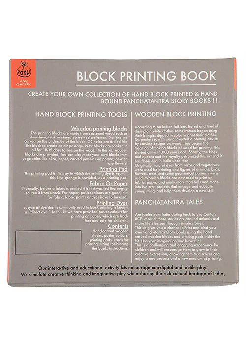 Potli DIY Panchatantra Block Print Kit - Monkeys and The Bird - Image 3