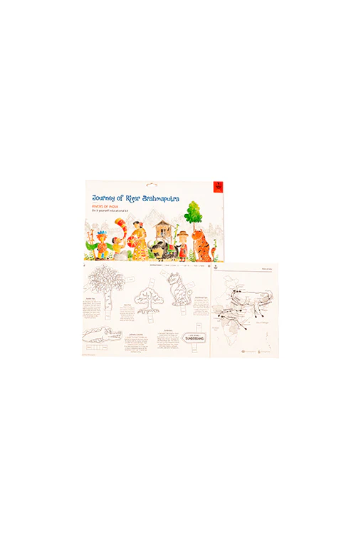 Potli Educational Colouring Kit Learning Activity about Rivers Of India (River Narmada) - Image 4