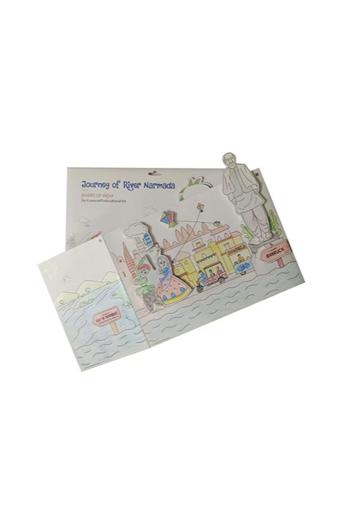 Potli Educational Colouring Kit Learning Activity about Rivers Of India (River Narmada) - Image 5