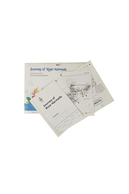 Potli Educational Colouring Kit Learning Activity about Rivers Of India (River Narmada) - Image 6