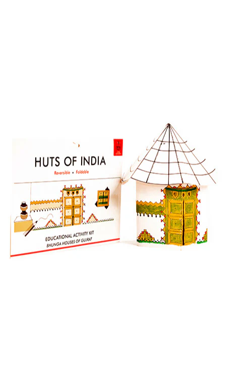 Potli Educational Colouring Kit For our Young Architects DIY kit (Bonga Huts of Gujrat) - Image 3
