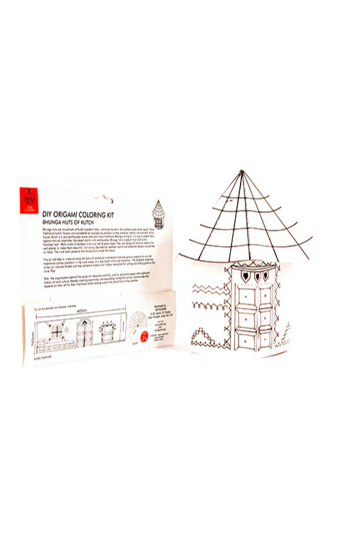 Potli Educational Colouring Kit For our Young Architects DIY kit (Bonga Huts of Gujrat) - Image 4
