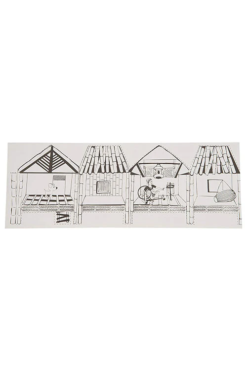 Potli Educational Colouring Kit Forour Young Architects DIY kit  (Ikra Houses of Assam) - Image 5