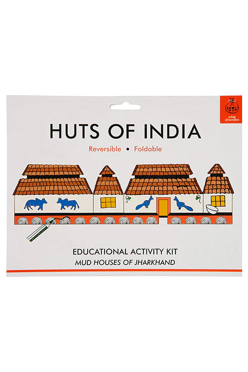 Potli Educational Colouring Kit For our Young Architects DIY kit (Mud Huts of Jharkhand) - Image 3