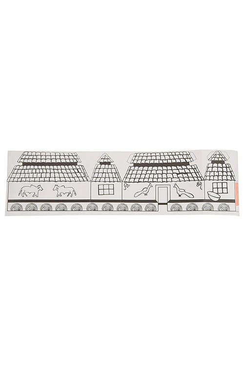 Potli Educational Colouring Kit For our Young Architects DIY kit (Mud Huts of Jharkhand) - Image 7