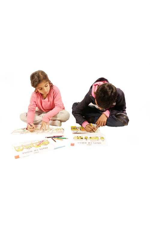 Potli Educational Colouring Kit For our Young Architects DIY kit (Mud Huts of Jharkhand) - Image 8
