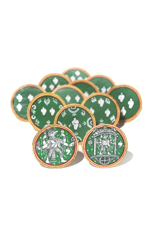 POTLI Handmade Ganjifa Playing Cards ( Dashavatar set of 120 cards) - Image 11