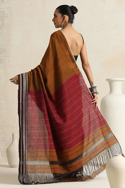 Punarjeevana Black Mustard Border Reversible Hubli - Image 5