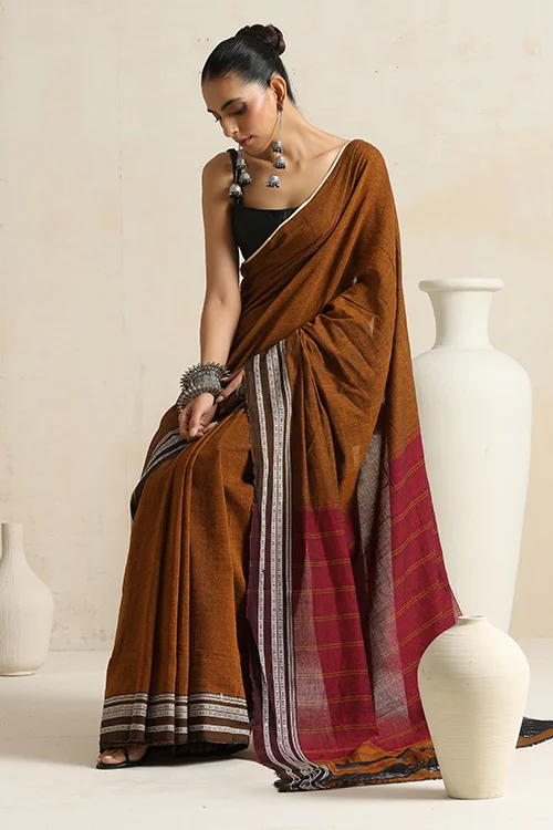 Punarjeevana Black Mustard Border Reversible Hubli - Image 7