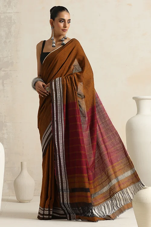 Punarjeevana Black Mustard Border Reversible Hubli - Image 8