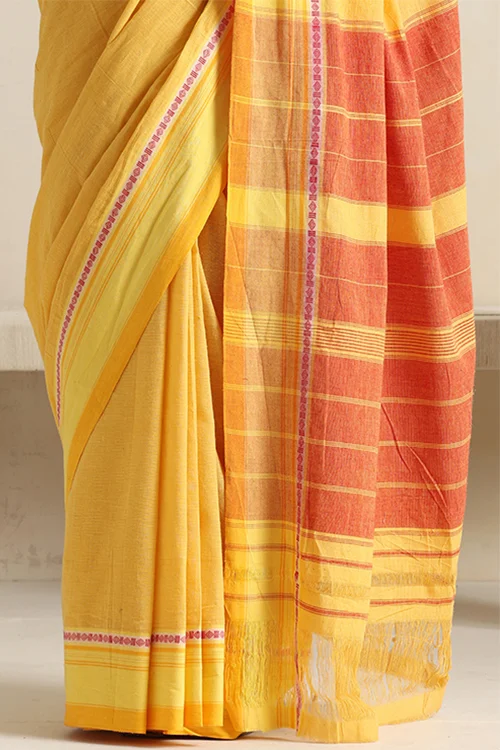 Punarjeevana Mango Body Yellow Border Reversible Anne Hejje - Image 3