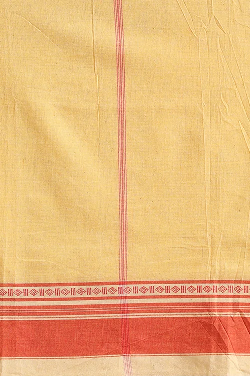 Punarjeevana Peach Body Off White Border Reversible Anne Hejje - Image 7