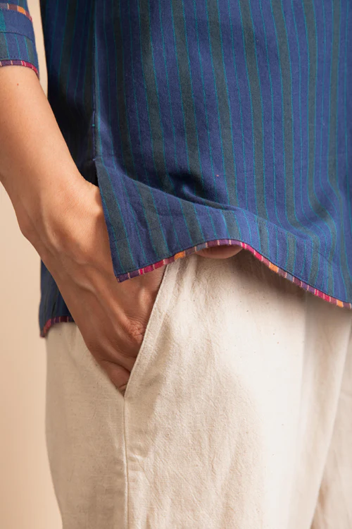 Rangsutra Haveli Crewel Blue Top - Image 6