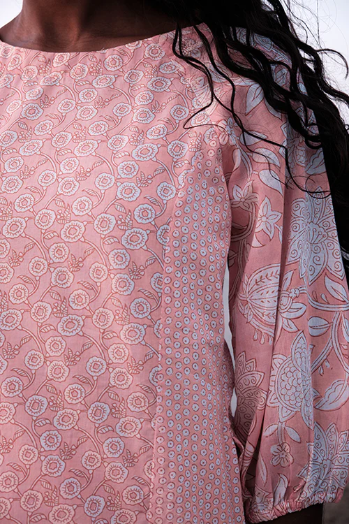Okhai 'Reconnect' Mul Cotton Hand Block Printed Kurta Pant Set - Image 3