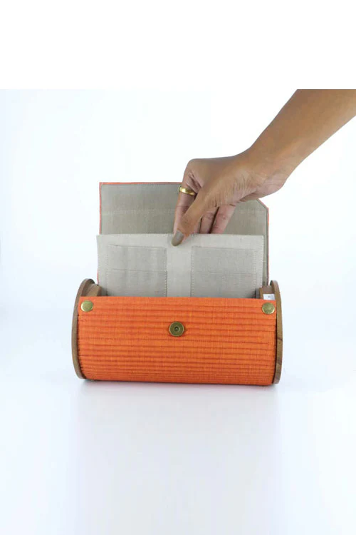 Lukka Chuppi Saffron Sun Round Clutch - Image 4