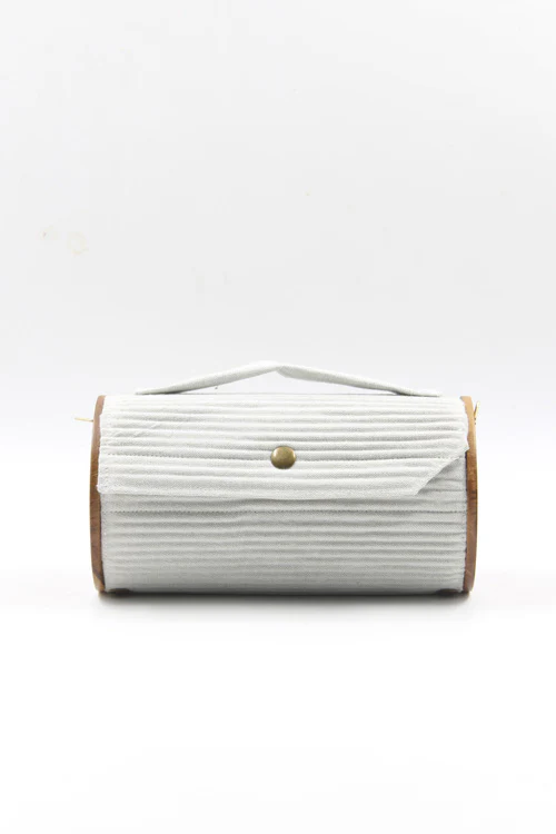 Lukka Chuppi Sage & Fog Round Clutch - Changeable Sleeve - Image 10