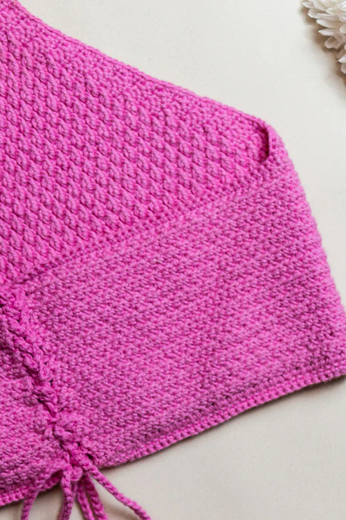 Samoolam Aakarsha Pink - Halter Neck Blouse - Image 5