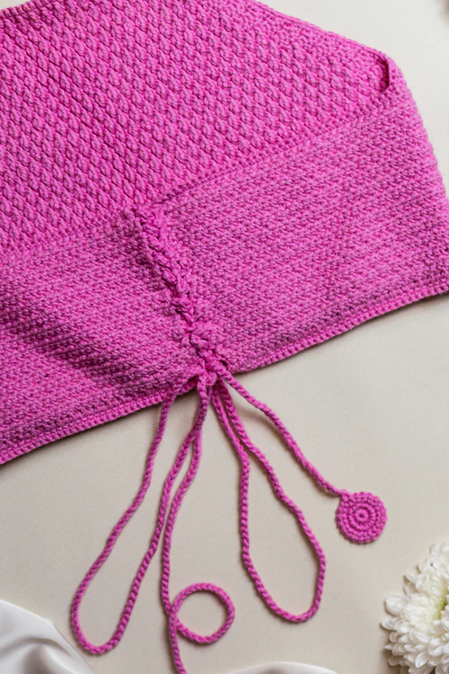 Samoolam Aakarsha Pink - Halter Neck Blouse - Image 7
