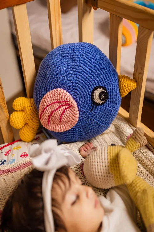 Samoolam Blue Bird cushion - Image 3