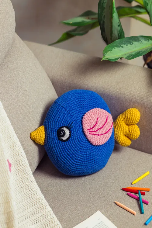 Samoolam Blue Bird cushion - Image 5