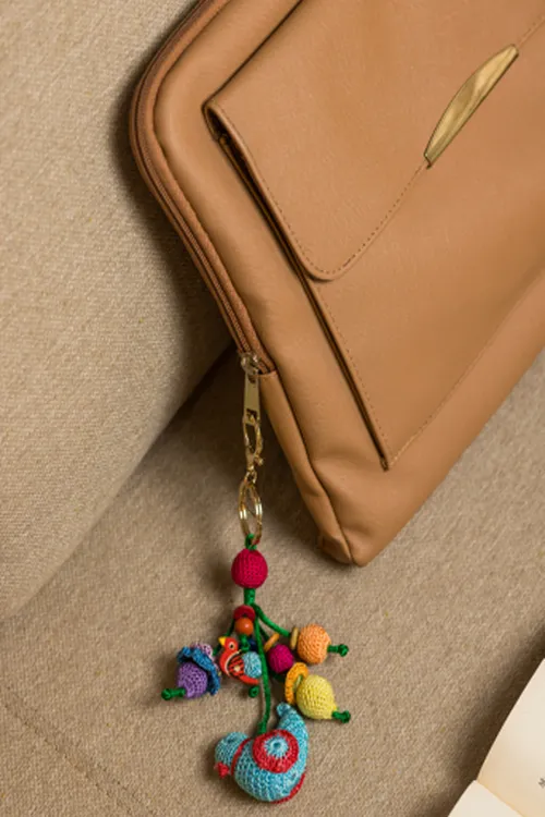 Samoolam Boho Bag Charm ~ Blue Bird - Image 2
