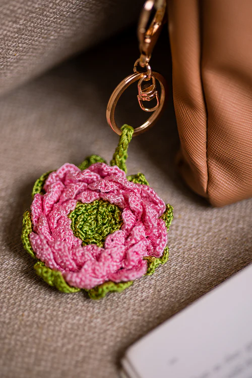 Samoolam Boho Bag Charm Gulabi Camelia - Image 2