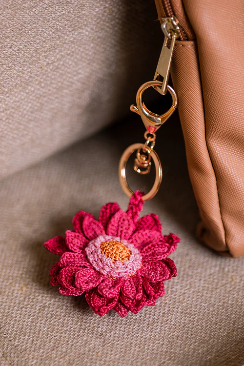 Samoolam Boho Bag Charm Gullabi Daisy - Image 2