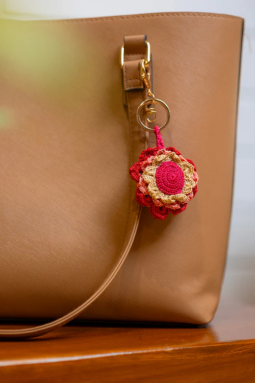 Samoolam Boho Bag Charm Khushaal Dahelia - Image 3