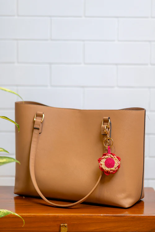 Samoolam Boho Bag Charm Khushaal Dahelia - Image 4
