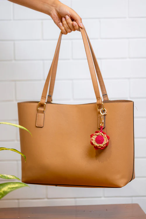 Samoolam Boho Bag Charm Khushaal Dahelia - Image 5
