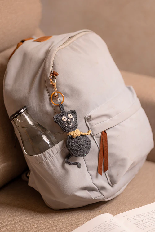 Samoolam Boho Bag Charm Natkhat Billi - Image 4