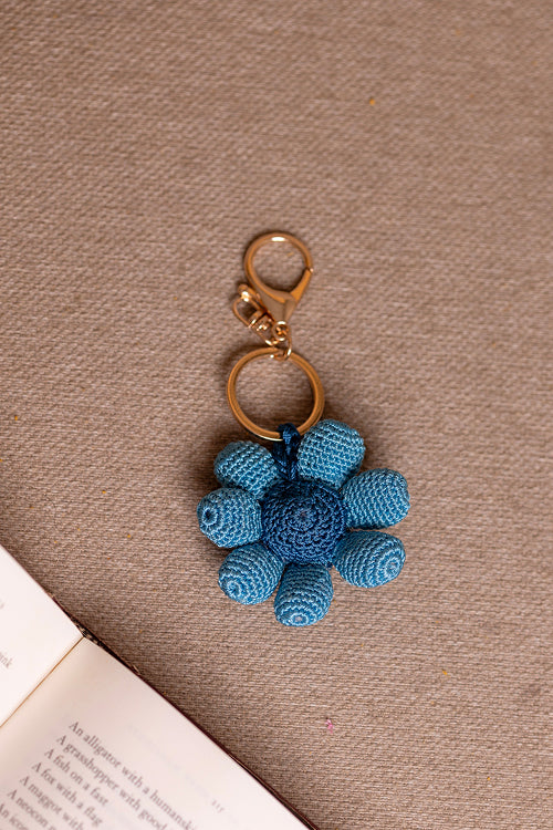 Samoolam Boho Bag Charm Neela Phool - Image 2