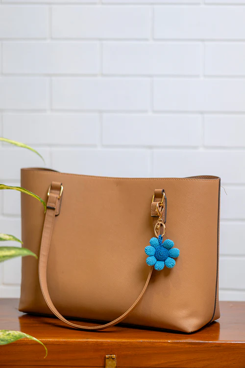 Samoolam Boho Bag Charm Neela Phool - Image 3