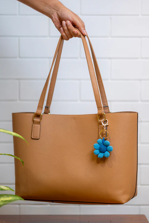 Samoolam Boho Bag Charm Neela Phool - Image 5